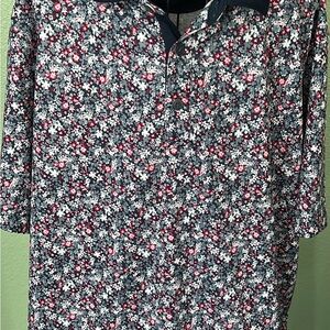 Walter Hagen Floral Patterned Men's Shirt Size Large